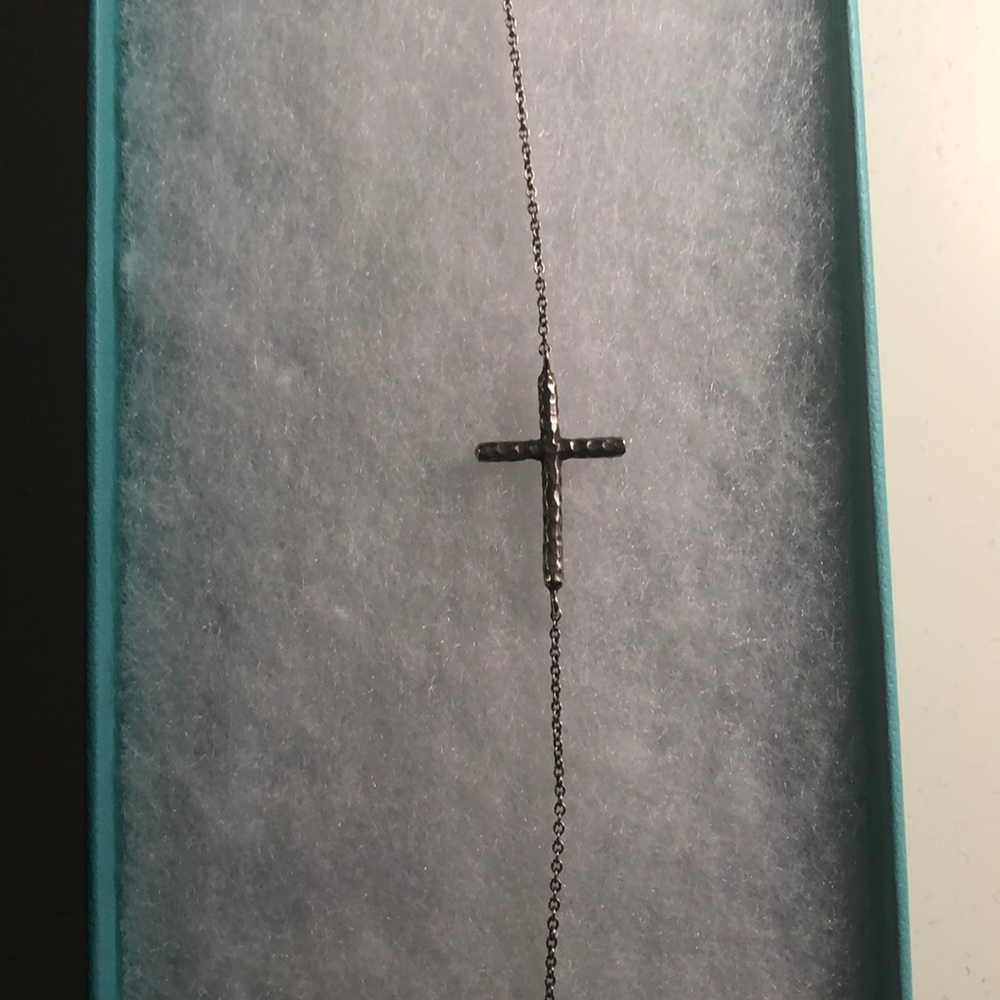 Beautiful Tiffany & Co Hammered Cross Pendant